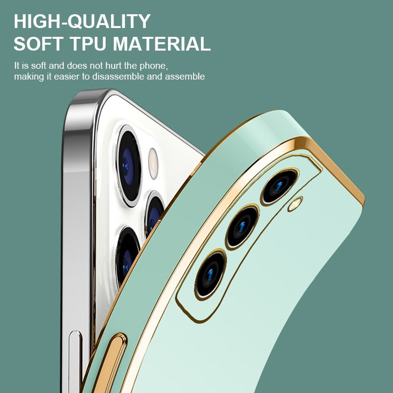 Plating Glossy Case For Samsung Galaxy S23/S22 Series - theroxymob