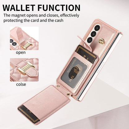 Crossbody Lanyard Phone Case With Wrist Strap And 2 Cards Holder And kicKstand for Samsung Galaxy Z Fold 5 /Fold4 CaseSpot