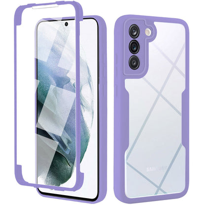 Silicon 360° Double Side For Samsung Galaxy S24-23 SeriesCase Film Screen Protector Bumper Cover Luxury_Covers