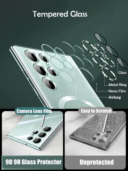 Plating Shockproof For Magsafe Magnetic Case For Samsung S23 S22 - theroxymob
