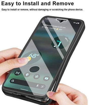 Silicon 360° Double Side For Samsung Galaxy S24-23 SeriesCase Film Screen Protector Bumper Cover Luxury_Covers