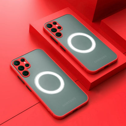 Soft Case Translucent Magnetic Shockproof Cover For S23 S22 Series - theroxymob