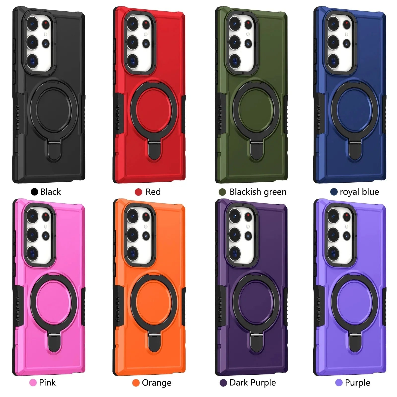 Magnetic Rotating Ring Bracket Case for Samsung Galaxy S24-S23 Series CaseSpot