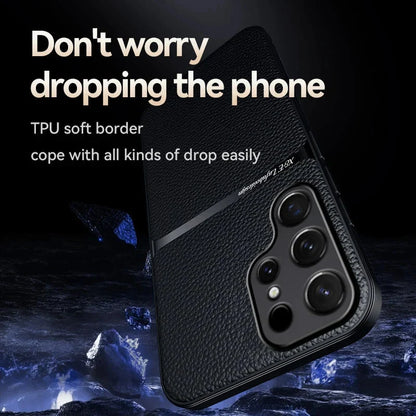 New Magnetic Car Holder Leather Shockproof Case For Samsung S24-S23 Series CaseSpot