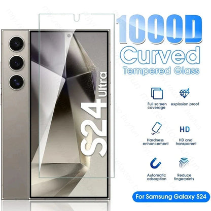 4In1 HD Tempered Glass Case For Samsung Galaxy S24 Series CaseSpot
