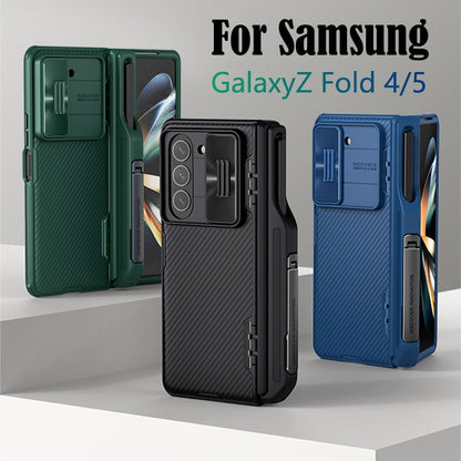 For Samsung Galaxy Z Fold 5 /4 Case  Fold Case With Kickstand With S-Pen Pocket Slide Camera Back Protector Cover CaseSpot