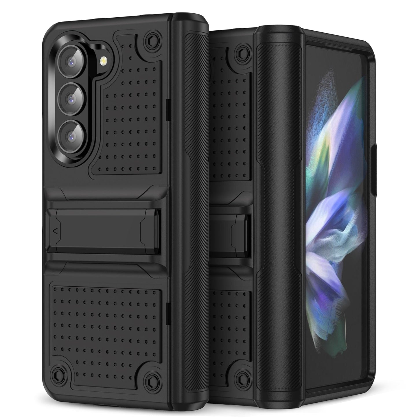 Anti-Dust Kickstand Bag Case Anti-Slip Phone Accessories for Samsung Galaxy Z Fold 5 CaseSpot