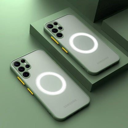 Soft Case Translucent Magnetic Shockproof Cover For S23 S22 Series - theroxymob
