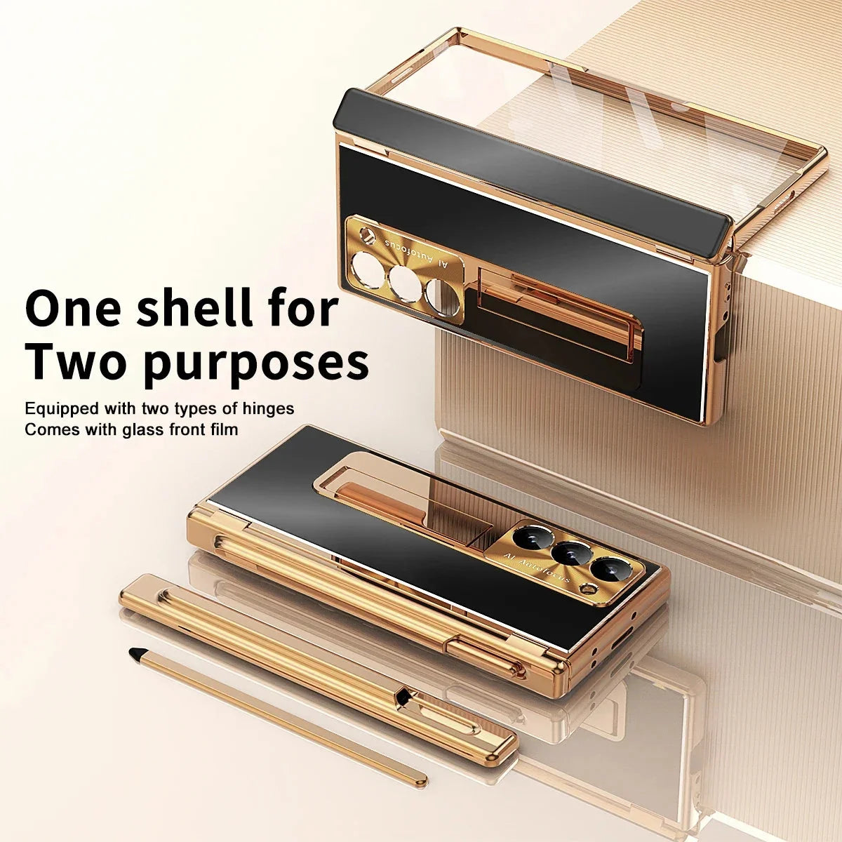 Prestige Z Fold 6, 5, 4 Leather S Pen Bracket Case theroxymob