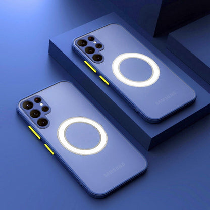 Soft Case Translucent Magnetic Shockproof Cover For S23 S22 Series - theroxymob