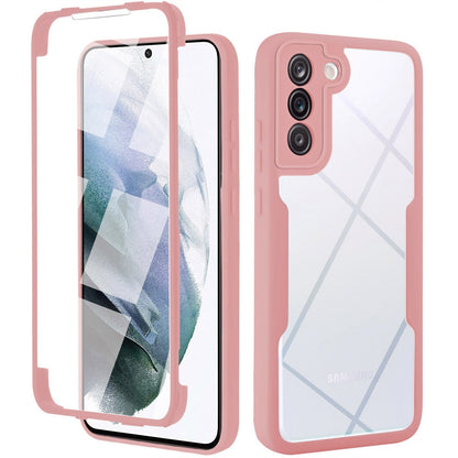 Silicon 360° Double Side For Samsung Galaxy S24-23 SeriesCase Film Screen Protector Bumper Cover Luxury_Covers