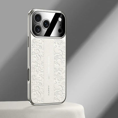 Luxurious Leather Electroplated Case For iPhone 14 To 17