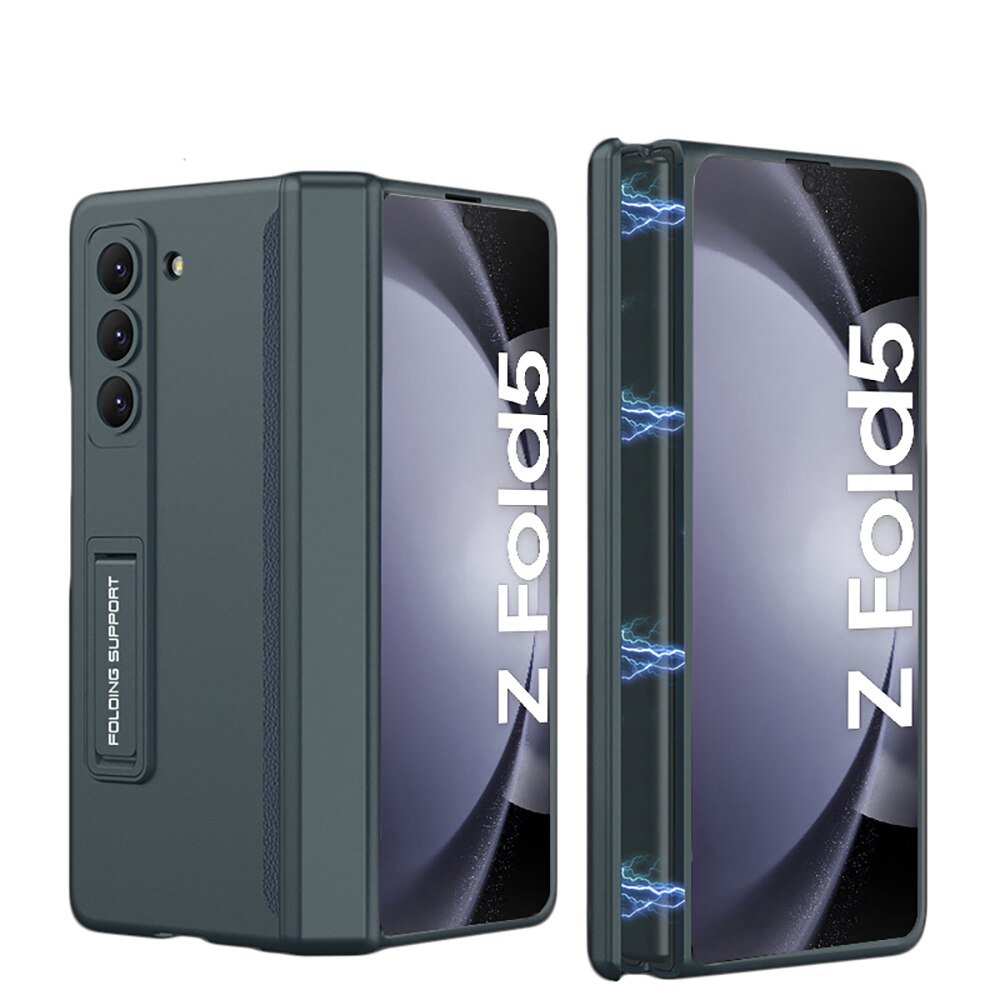 For Samsung Galaxy Z Fold 5 Case Ultra Thin Matte Bracket Magnetic Folding Hingle Shockproof Protection Hard Cover Accessories CaseSpot