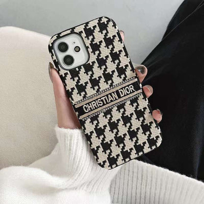 Luxury Brand Vertical Belt Stitched Case Cover For iPhone Roxy New 2