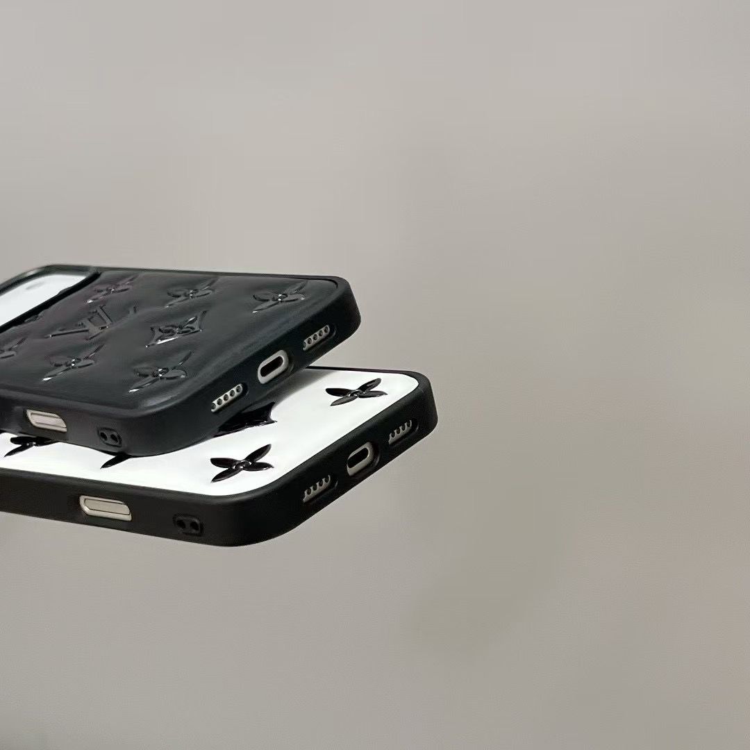 Luxury Monogram Designer Leather Cover For iPhone 12-18 Pro & Pro Max