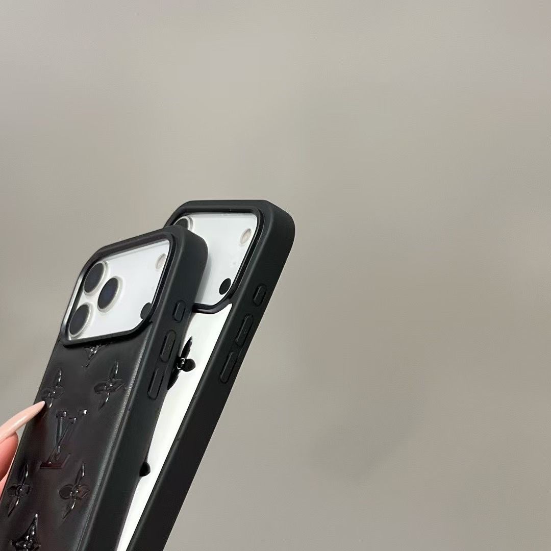 Luxury Monogram Designer Leather Cover For iPhone 12-18 Pro & Pro Max