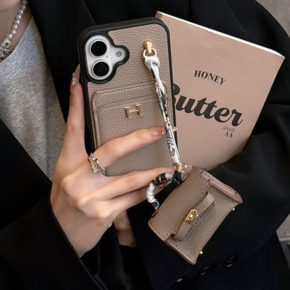 Luxury Hermes Case with AirPods Case For iPhone 14-17