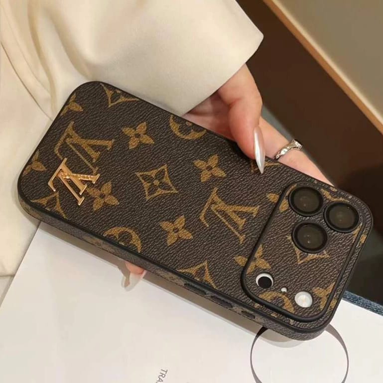 Brand Leather With Logo Phone Case for iPhone 13-18 Pro & Pro Max