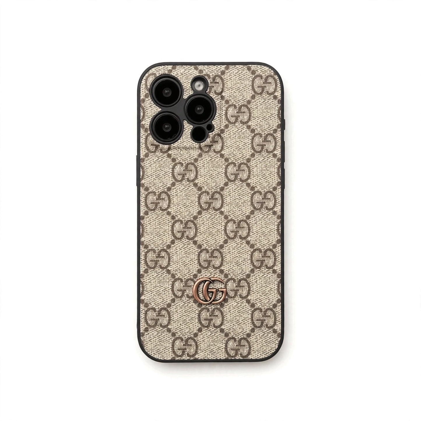 Luxury Monogram Gucci Case with Camera Lens Protection