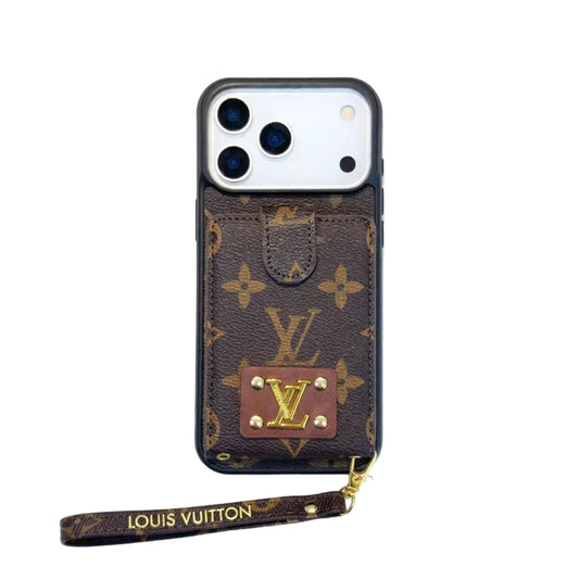 Luxury Leather Case Card Holder For iPhone 17 / 16 / 15 / 14