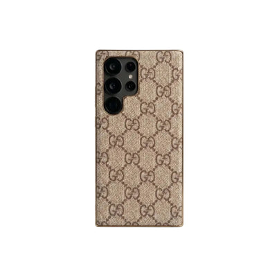 Luxury GG Monogram Slim Case for Samsung Galaxy S22-S25 Series