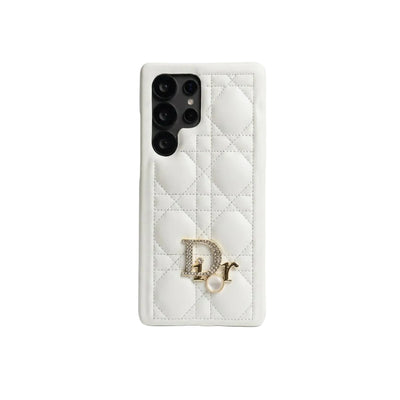 Luxury Quilted Leather Iconic Fashion Case for Samsung Galaxy S22-S26 Series