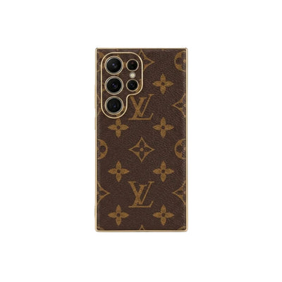 Luxury Monogram Square Trunk Case for Samsung Galaxy S22-S25