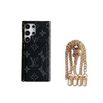Premium Leather Card Holder Sling Case for Samsung Galaxy S22-S26 Series