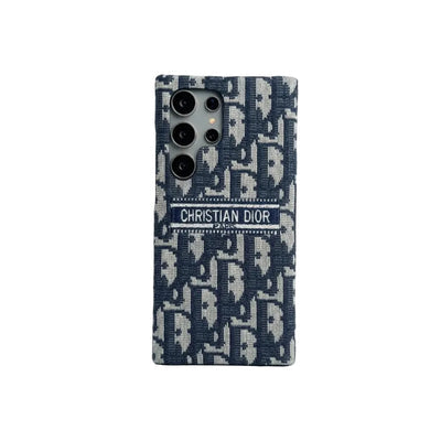 Luxury Embroidered Canvas Iconic Fashion Case for Samsung Galaxy S22-S26 Series
