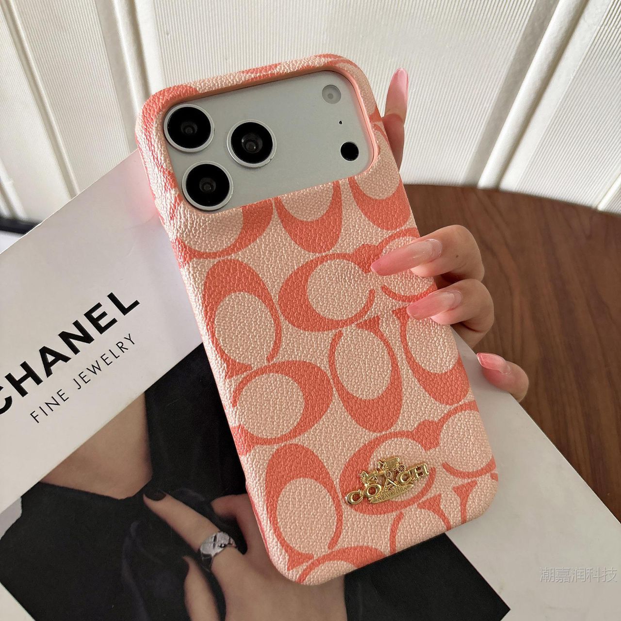 Luxury Coach Monogram Protective iPhone Case