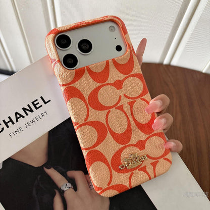 Luxury Coach Monogram Protective iPhone Case