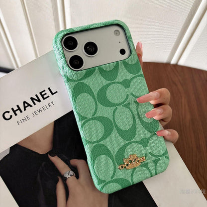 Luxury Coach Monogram Protective iPhone Case
