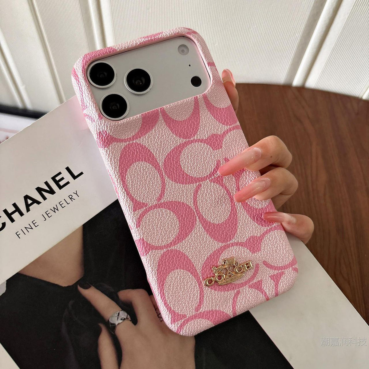 Luxury Coach Monogram Protective iPhone Case