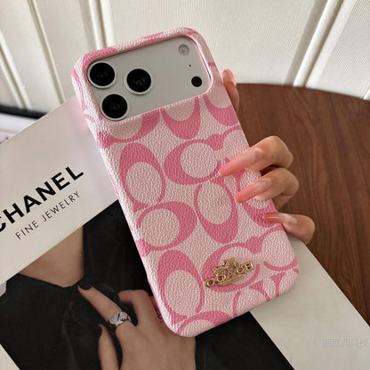 Luxury Coach Monogram Protective iPhone Case
