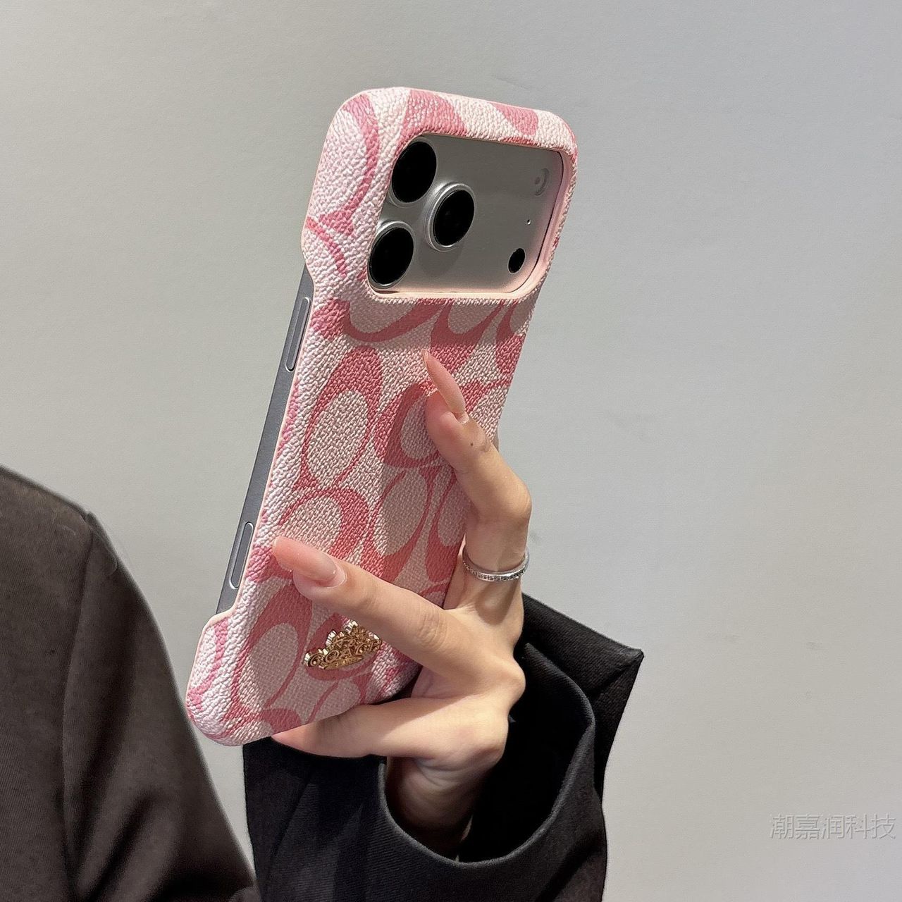 Luxury Coach Monogram Protective iPhone Case