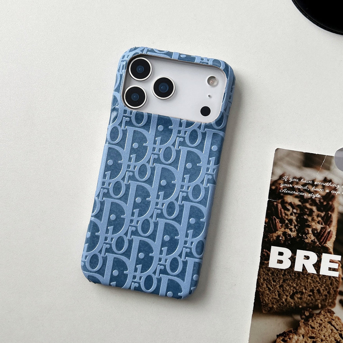 Lux Leather Dior Phone Case For iPhone 17 / 16 / 15 / 14