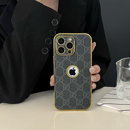 High Quality Electroplated Frame Ophidia  Leather Apple iPhone Case Roxy New 2