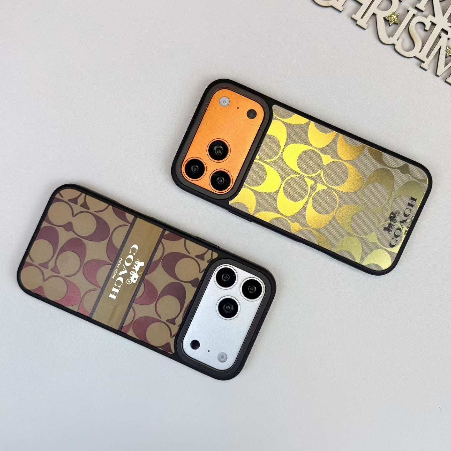 Luxury Signature Monogram Fabric iPhone Case – Luxury Design Phone Cover
