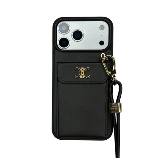 CALASSIC IPHONE CASE SINGLE CROSSBODY BLACK FOR IPHONE 12-18 Pro & Pro Max