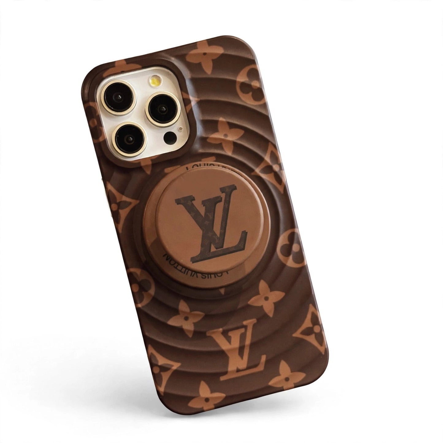 LV Ring Stand Case: Sleek Style for Your iPhone 13-17
