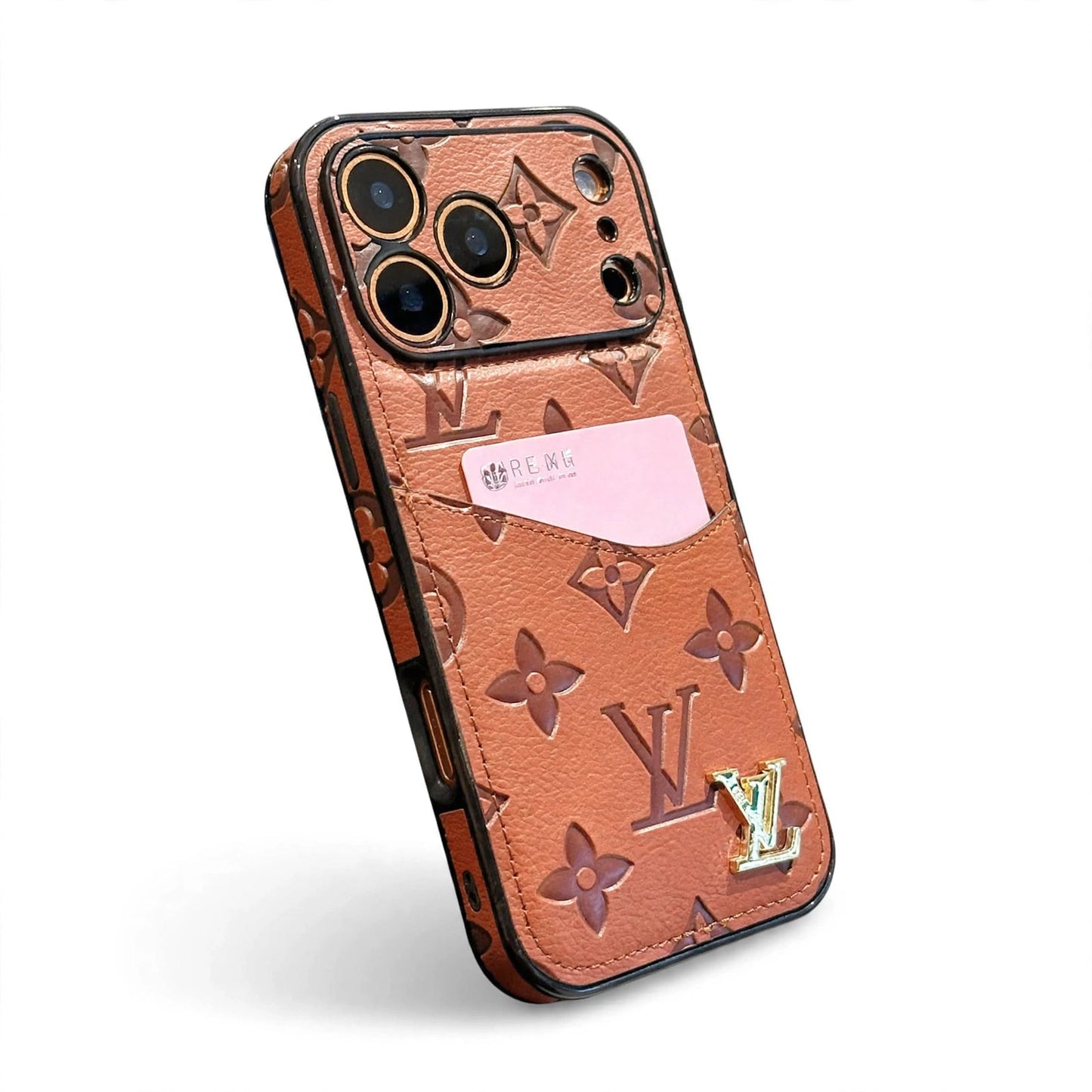Luxury Phone Case with Card Holder For iPhone 12-17