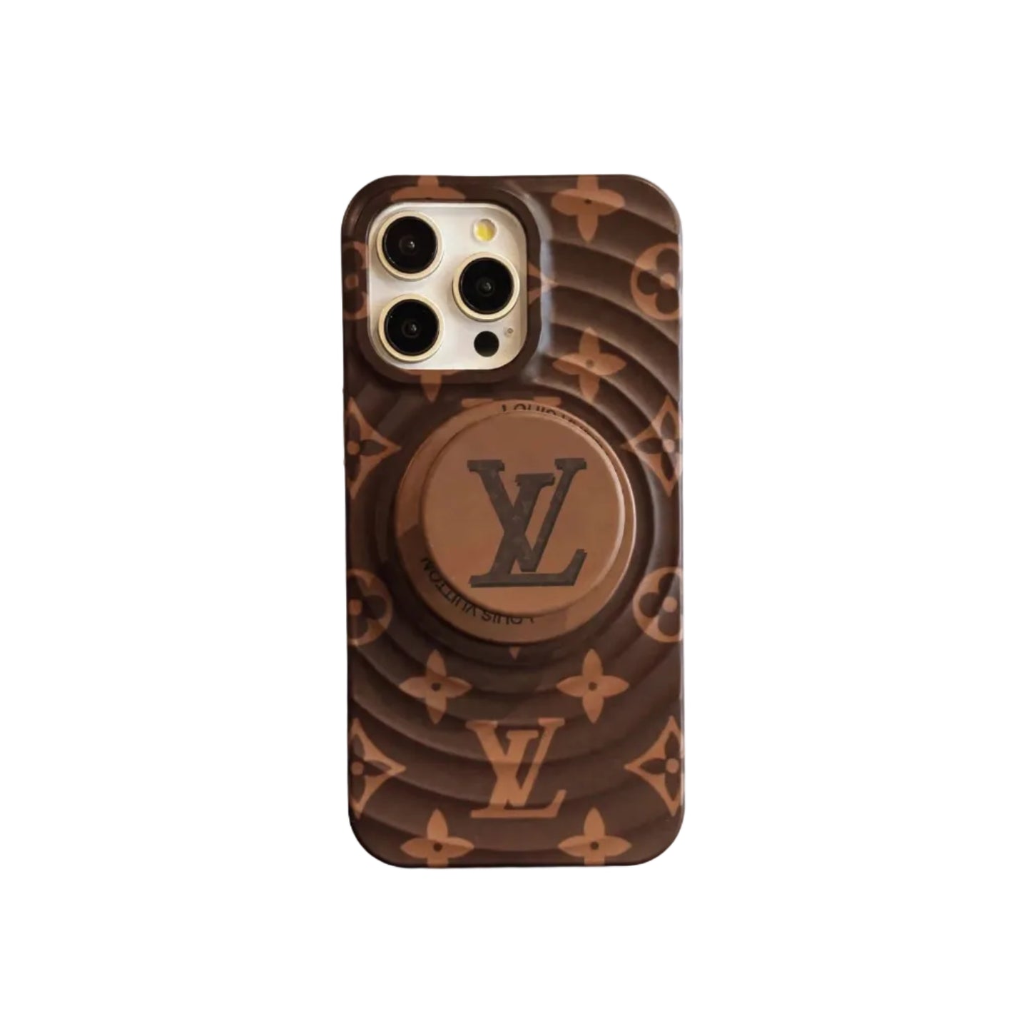 LV Ring Stand Case: Sleek Style for Your iPhone 13-17