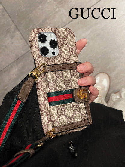 Ophidia Leather Wallet Crossbody iPhone Case Roxy New 2