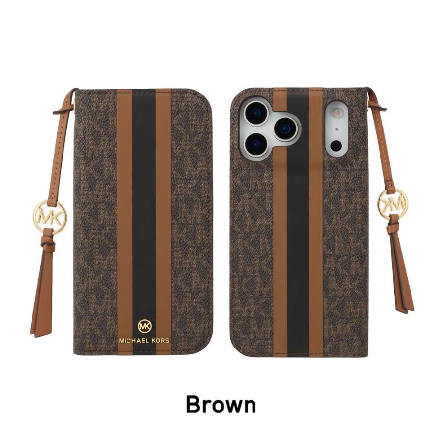 MK Folio Case Stripe with Tassel Charm for Magsafe for iPhone