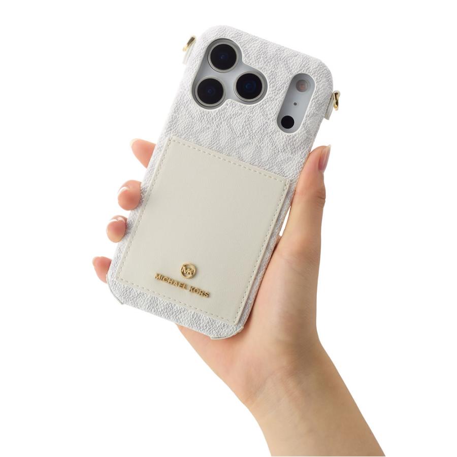 Luxury MK Wrap Case Pocket with Strap for iPhone