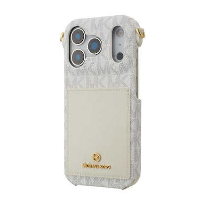 Luxury MK Wrap Case Pocket with Strap for iPhone