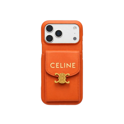 Luxury Leather Case with Makeup Mirror For iPhone 14-17