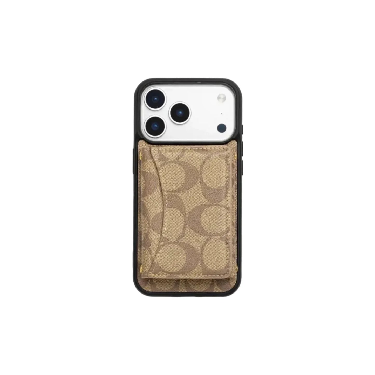Luxury Monogram Wallet Case for iPhone 17 16 15 14 13 12 Series
