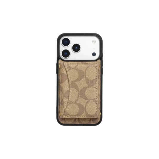 Luxury Monogram Wallet Case for iPhone 17 16 15 14 13 12 Series