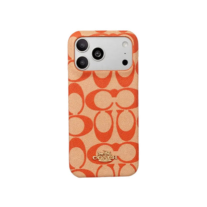 Luxury Coach Monogram Protective iPhone Case